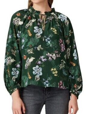 Zadig & Voltaire Theresa Floral Print Silk Bohemian Cottagecore Flowy Boho-Chic